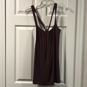 CAbi Brown Adjustable Camisole Top